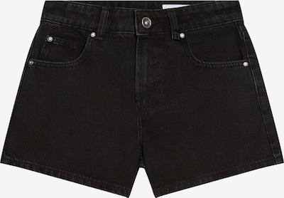 Bershka Shorts in black denim, Produktansicht
