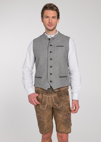 SPIETH & WENSKY Traditional Vest 'Tann' in Grey: front