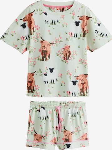 žalia Next Pižama su šortais: priekis