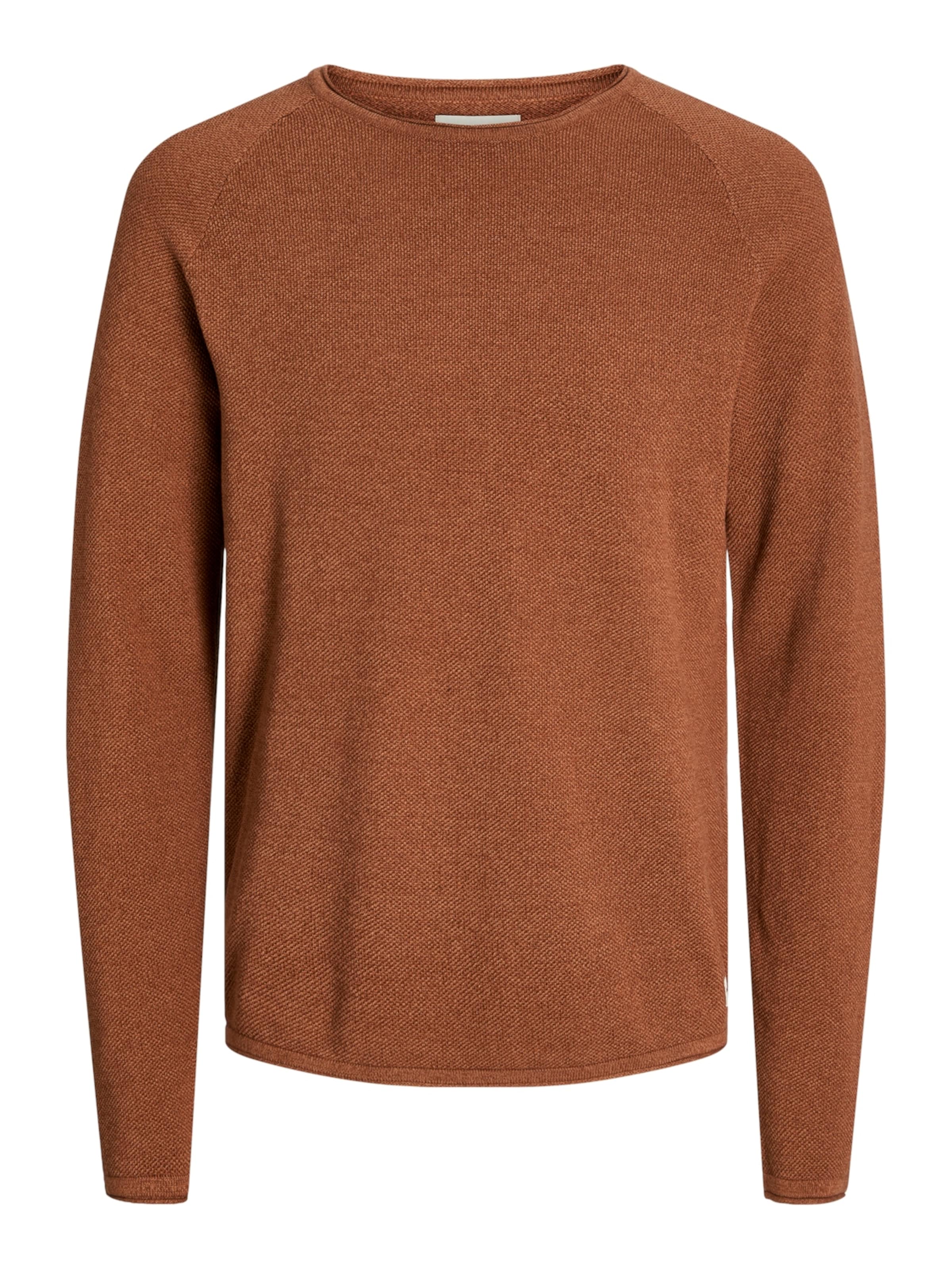 JACK & JONES Regular Fit Pullover 'JJEHill' i brun: forside