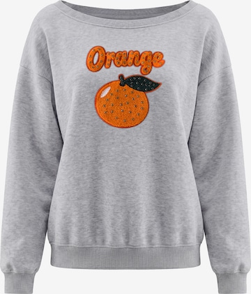 Sweat-shirt MYMO en gris : devant