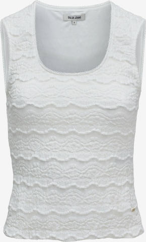 Salsa Jeans Top in Wit: voorkant