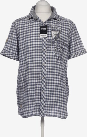 CAMP DAVID Button Up Shirt in XL in Blue: front