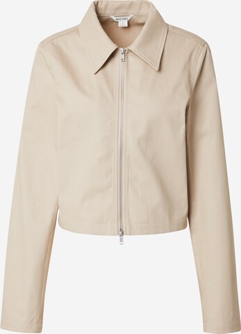 Monki Between-season jacket in Beige: front