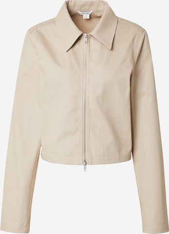 Veste mi-saison Monki en beige : devant