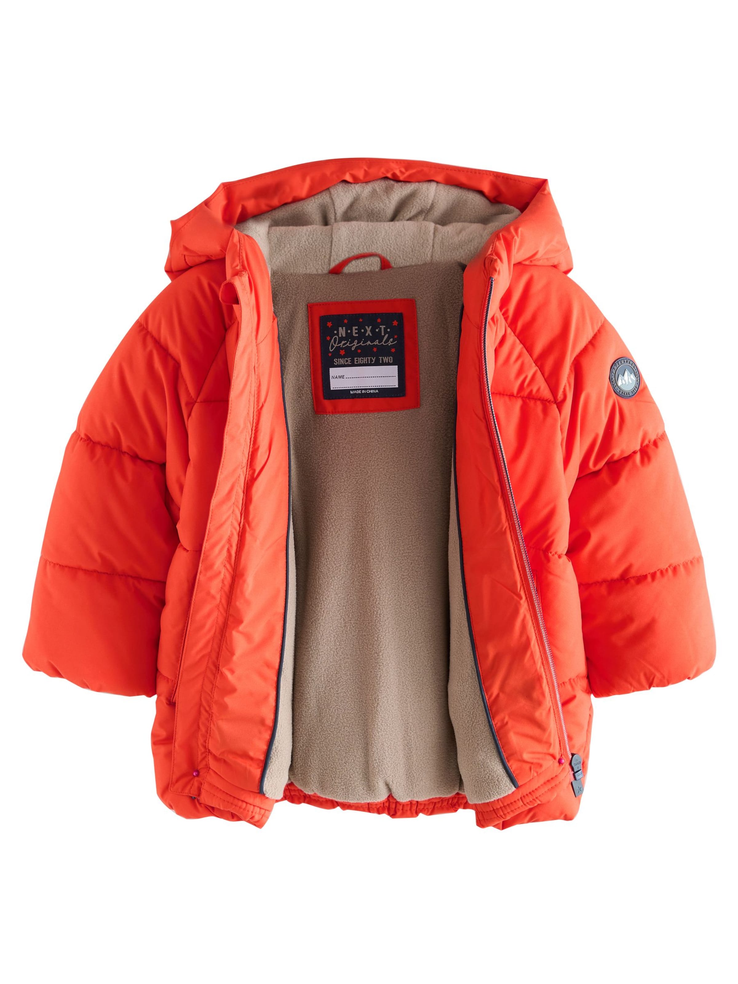 Next Zimní bunda – oranžová: přední strana