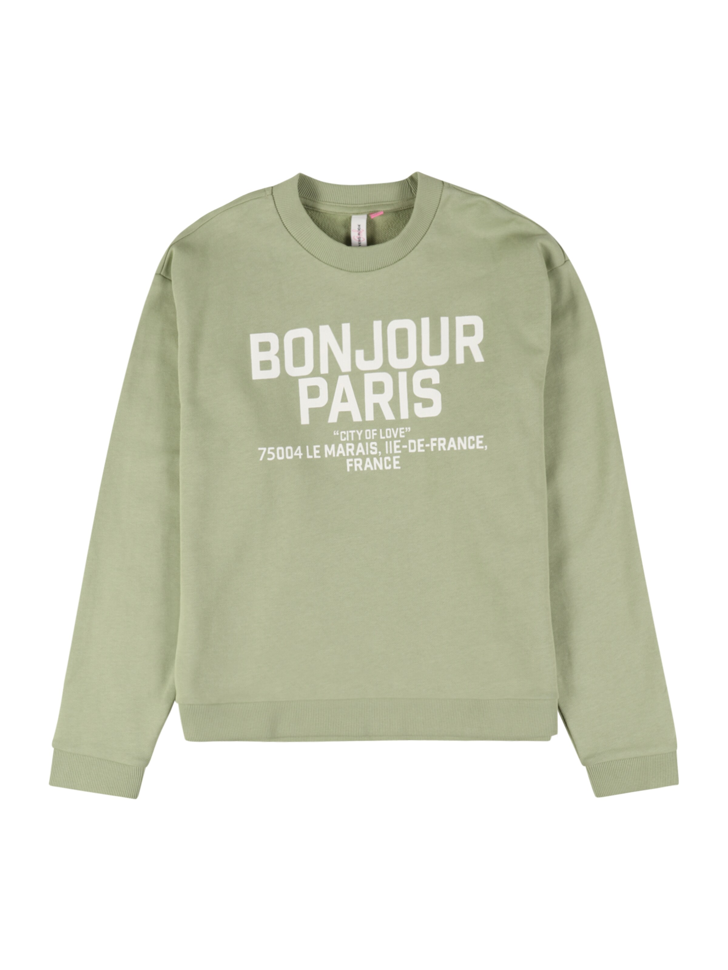 Vero Moda Girl Sweatshirt 'VMBrenda' in Groen: voorkant