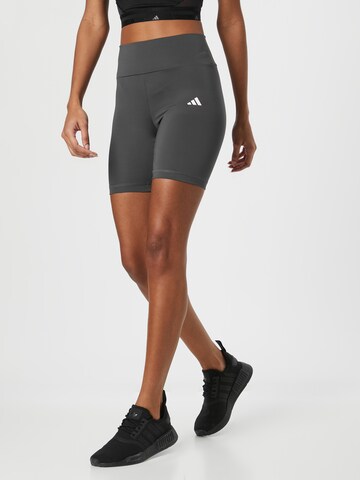 ADIDAS PERFORMANCE Skinny Παντελόνι φόρμας 'Essentials' σε γκρι: μπροστά