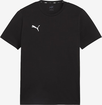 Regular T-Shirt fonctionnel 'TeamGoal' PUMA en noir : devant