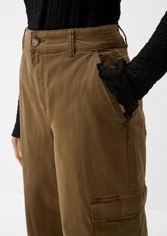 Wide leg Pantaloni cargo di s.Oliver in verde