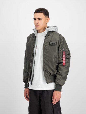 ALPHA INDUSTRIES Übergangsjacke 'MA-1 D-Tec' in Grau