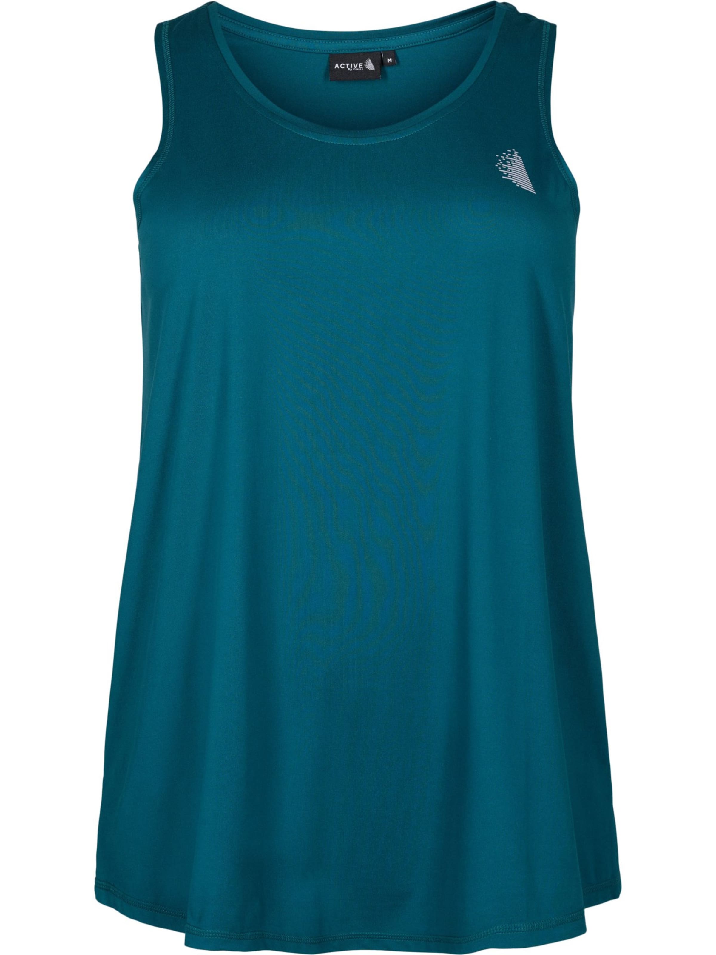 Active by Zizzi Спортивный топ 'ABASIC' в Зеленый: спереди
