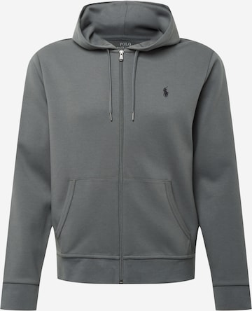 Veste de survêtement Polo Ralph Lauren en gris : devant