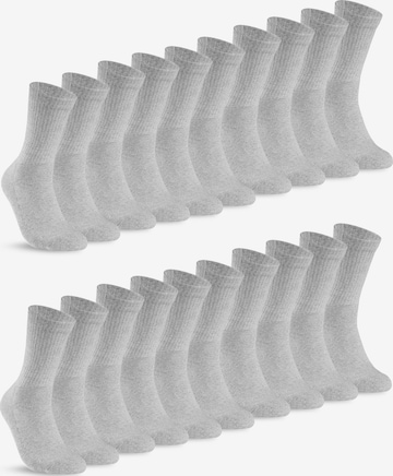 sockenkauf24 Athletic Socks in Grey: front