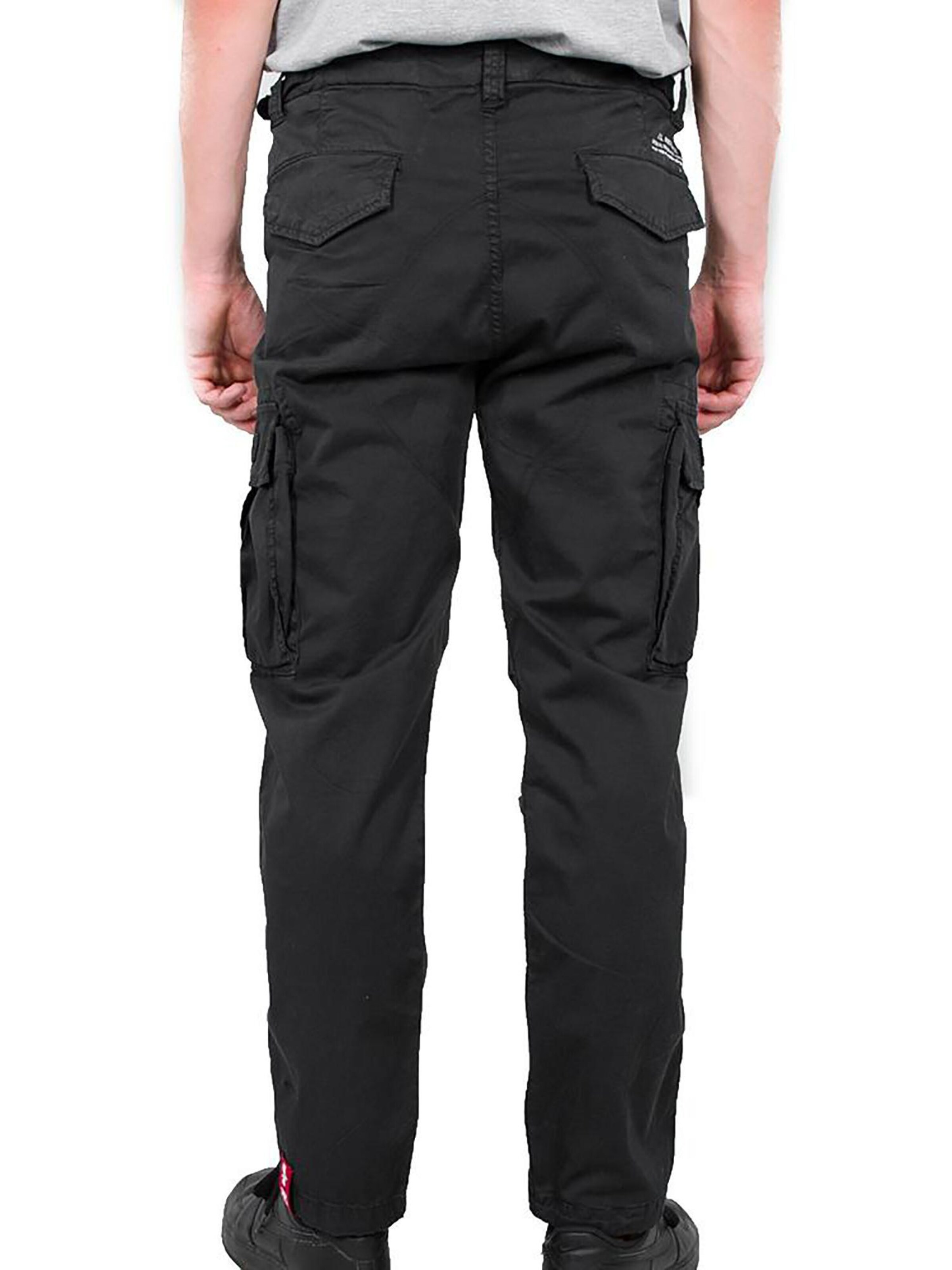 ALPHA INDUSTRIES Regular Cargo Pants 'Squad' in Black