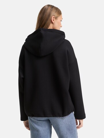 TOM TAILOR DENIM Sweatshirt in Black