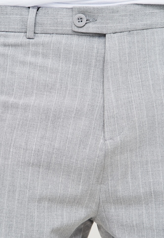 behype Tapered Chino Pants 'Madrid' in Grey