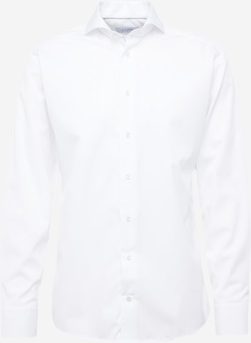 ETON Slim fit Button Up Shirt 'Poplin' in White: front