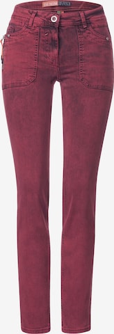 CECIL Regular Jeans 'Toronto' in Red: front