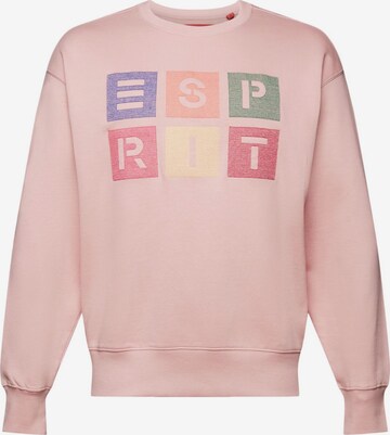 Sweat-shirt ESPRIT en rose : devant