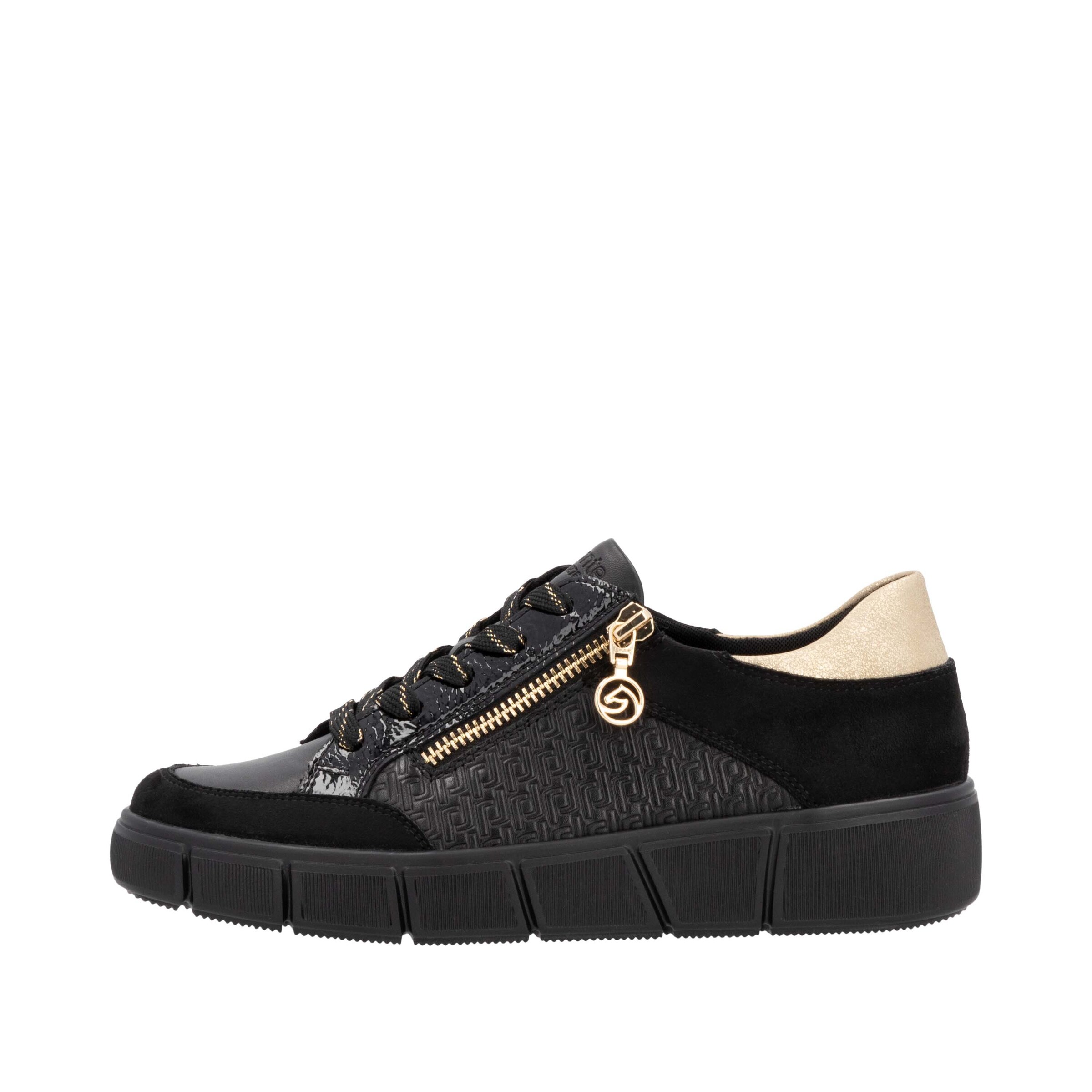 Baskets basses 'D1T00' REMONTE en noir