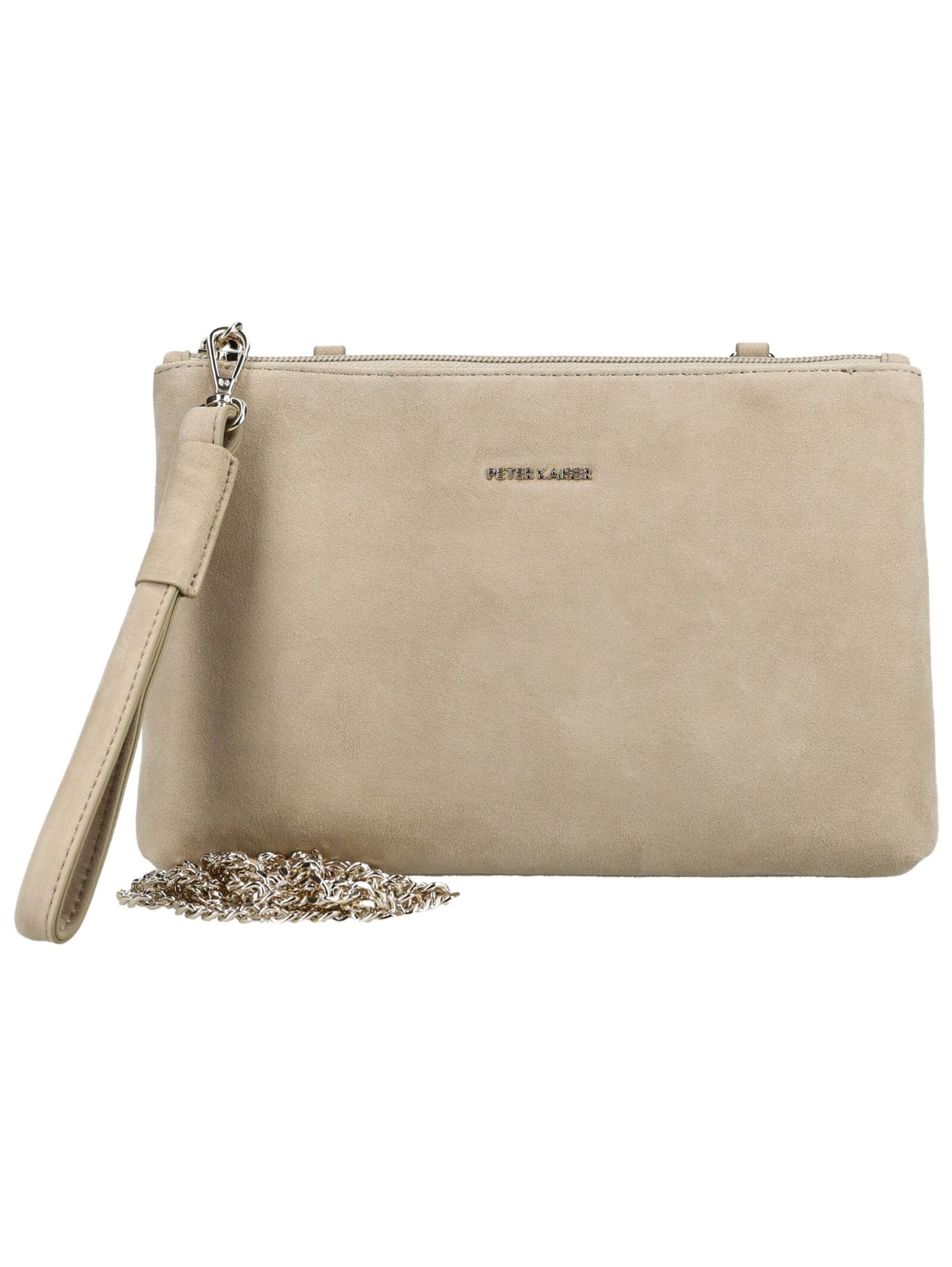 PETER KAISER Clutch in Grey: front