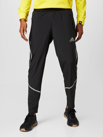 ADIDAS SPORTSWEAR Regular Sportsbukser 'Adizero' i svart: forside