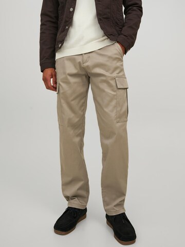 JACK & JONES Loose fit Cargo trousers 'Kane Pablo' in Beige