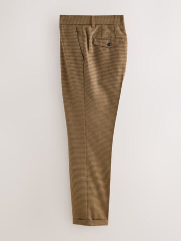Next Slim fit Trousers with creases in Brown