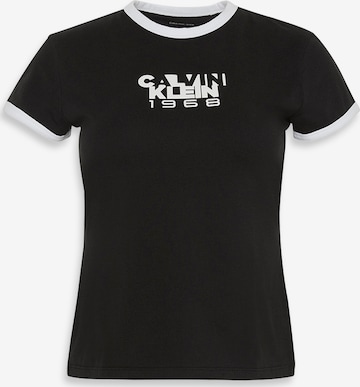 T-shirt '1968' Calvin Klein Jeans en noir : devant