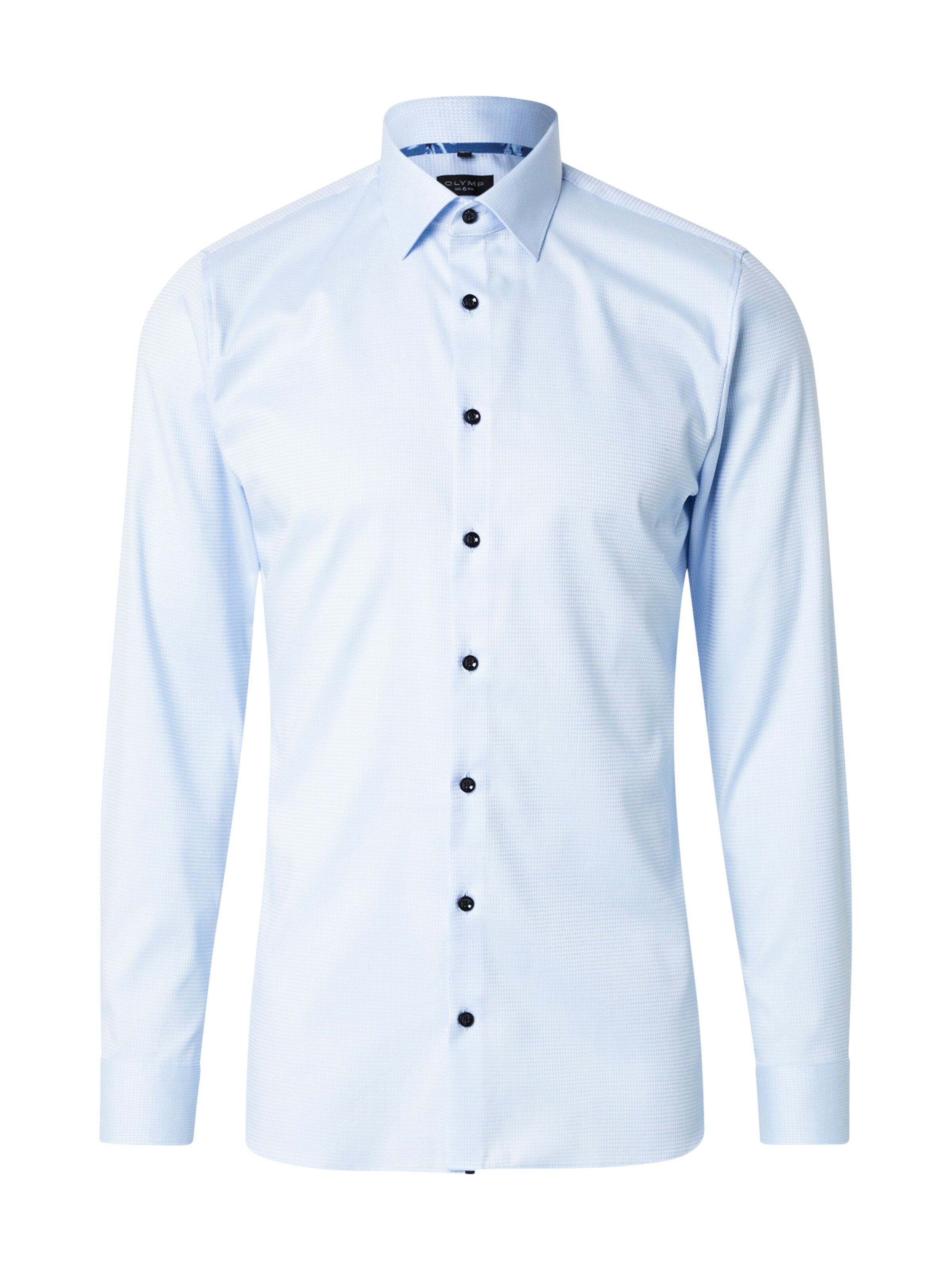 OLYMP Slim fit Zakelijk overhemd in Blauw: voorkant
