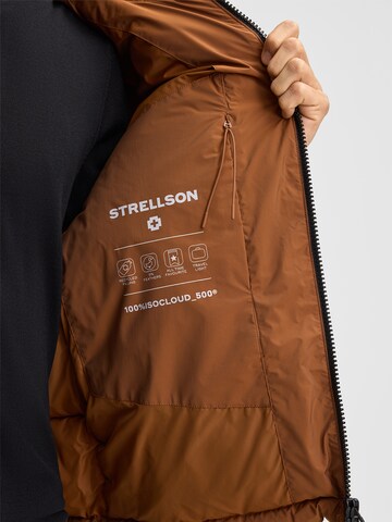 STRELLSON Winter Jacket 'Smooth' in Brown