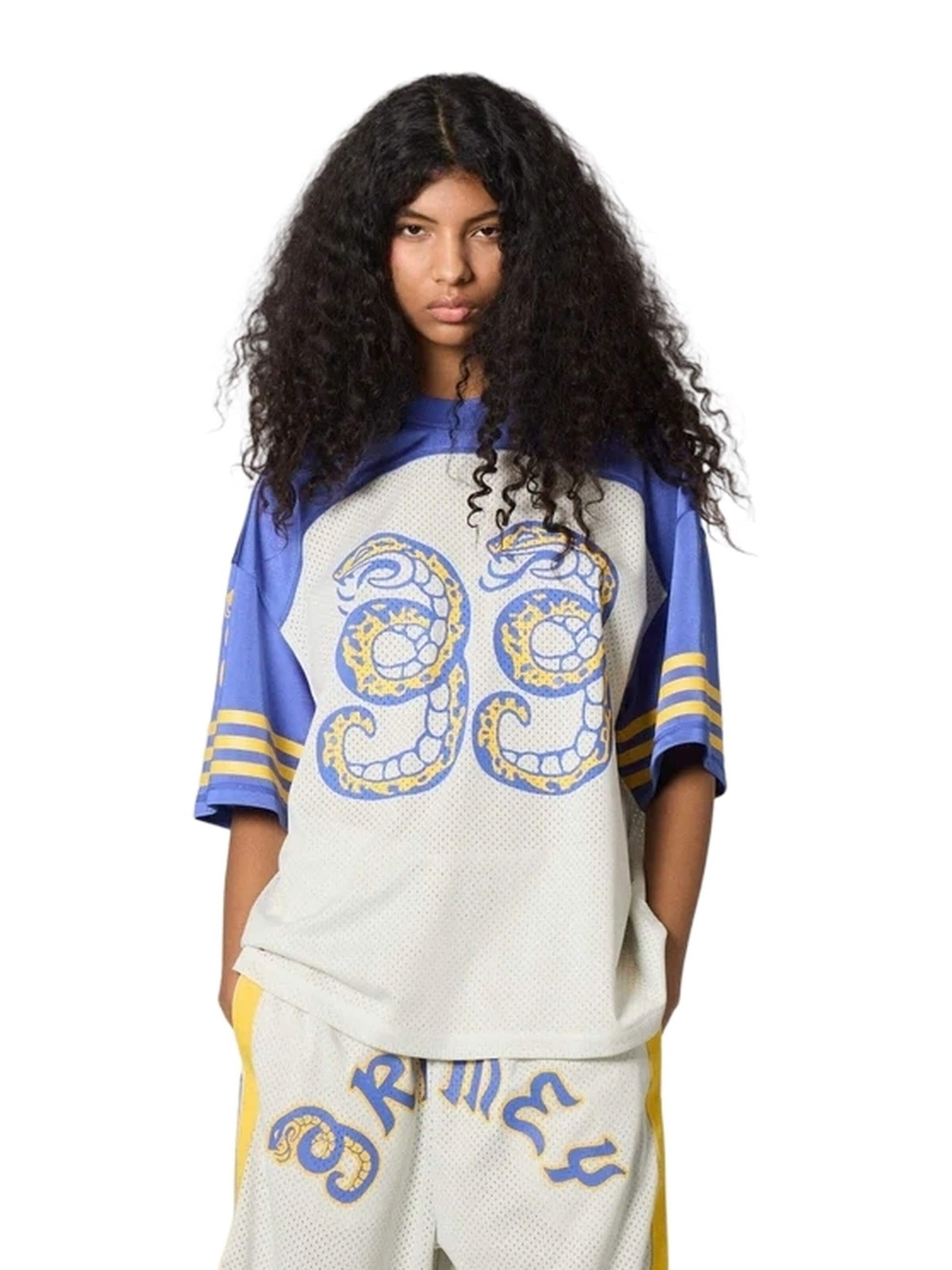 Grimey - Camisa 'Camiseta grimey gris droppin science mesh boxy football jersey' em cinzento