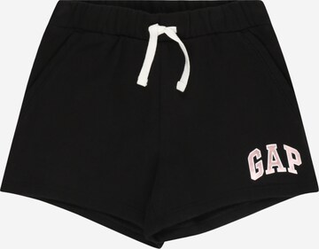 GAP Regular Trousers in Black: front