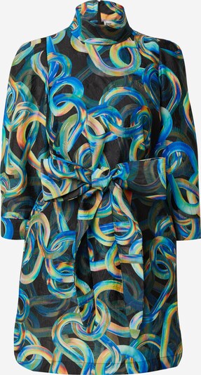 Essentiel Antwerp Kleid 'ELF' in blau / orange / schwarz, Produktansicht