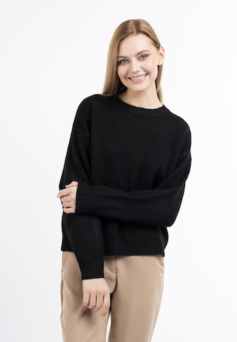 DreiMaster Klassik Sweater in Black: front