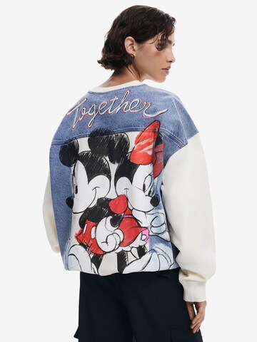 Sweat-shirt Desigual en blanc