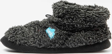 Nuvola. Hausschuh 'Boot Home Cloud Polar' in Schwarz: Vorderseite