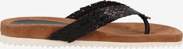 LAZAMANI T-Bar Sandals in Black