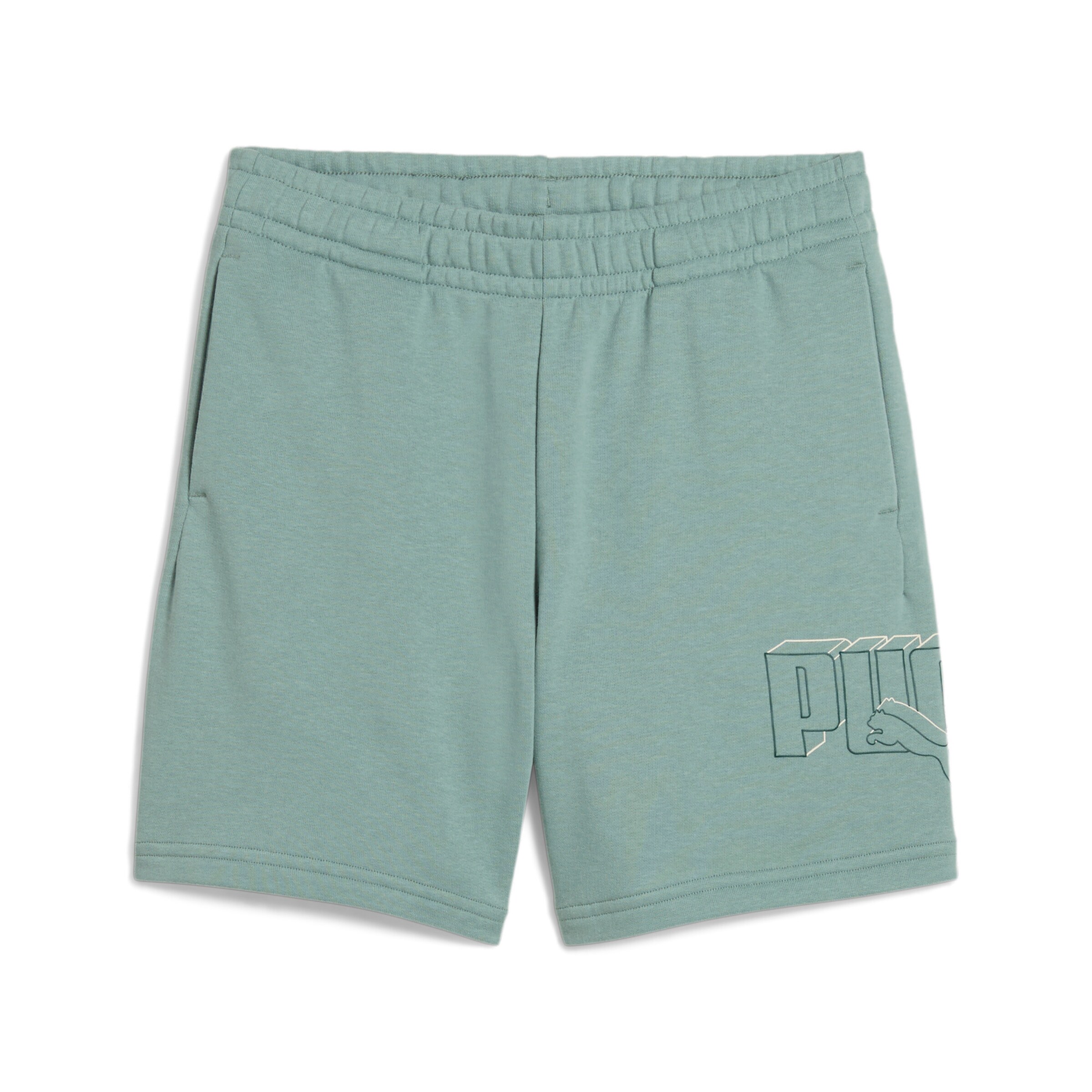 PUMA Regular Pants in Green: front