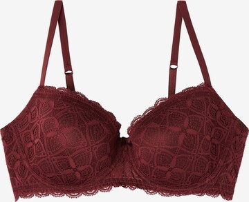 INTIMISSIMI Balconette Bra in Red: front