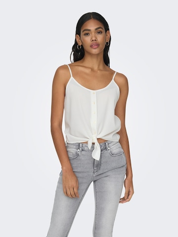 ONLY - Blusa 'Lecey' em branco: frente