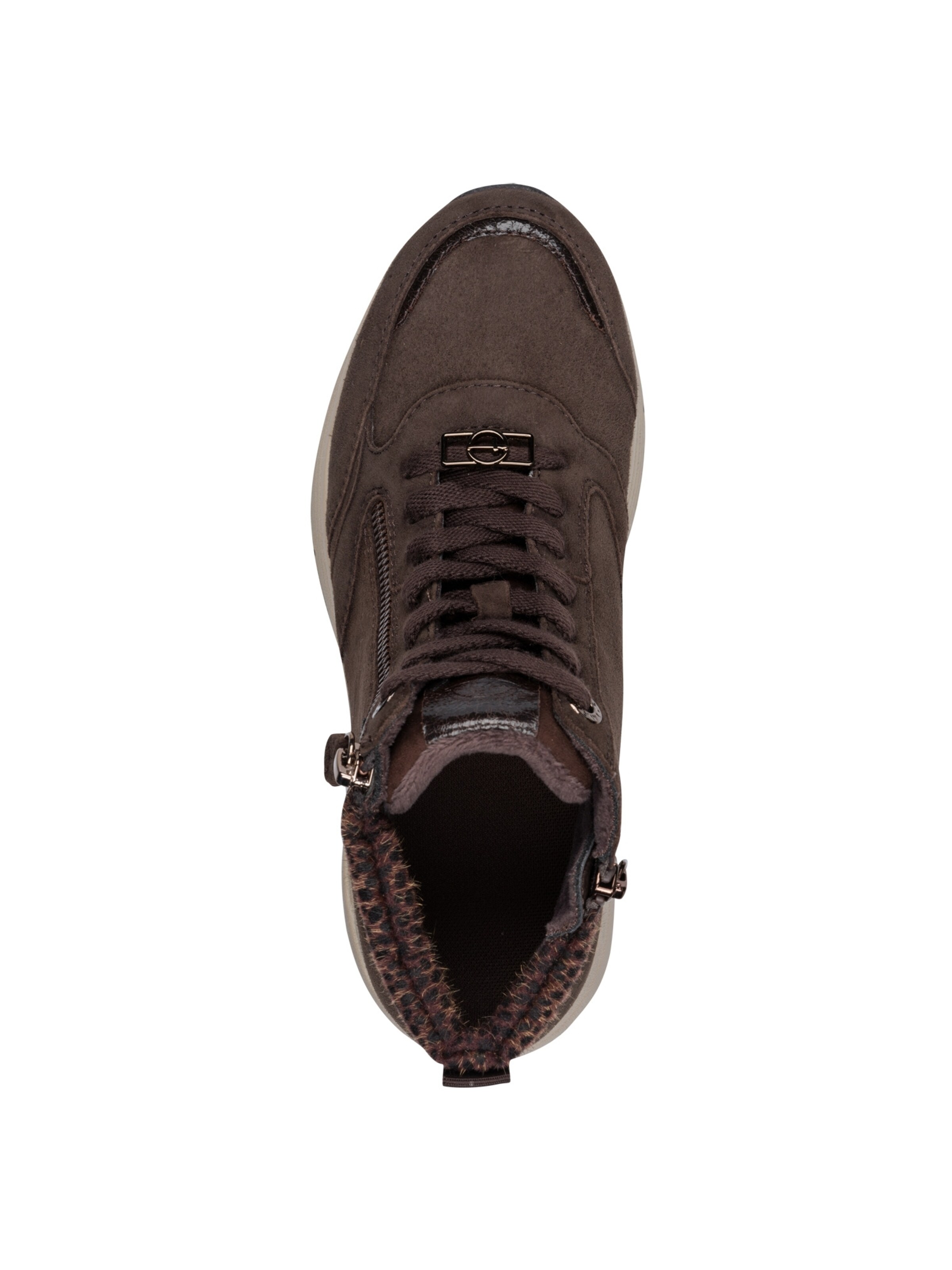 Baskets hautes Tamaris en marron