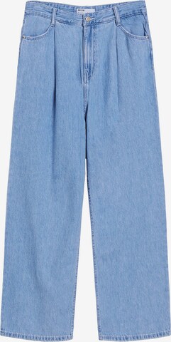 Wide Leg Jean Bershka en bleu : devant