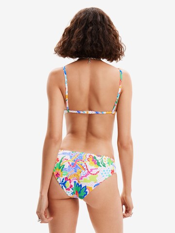 Desigual - Top de bikini en blanco