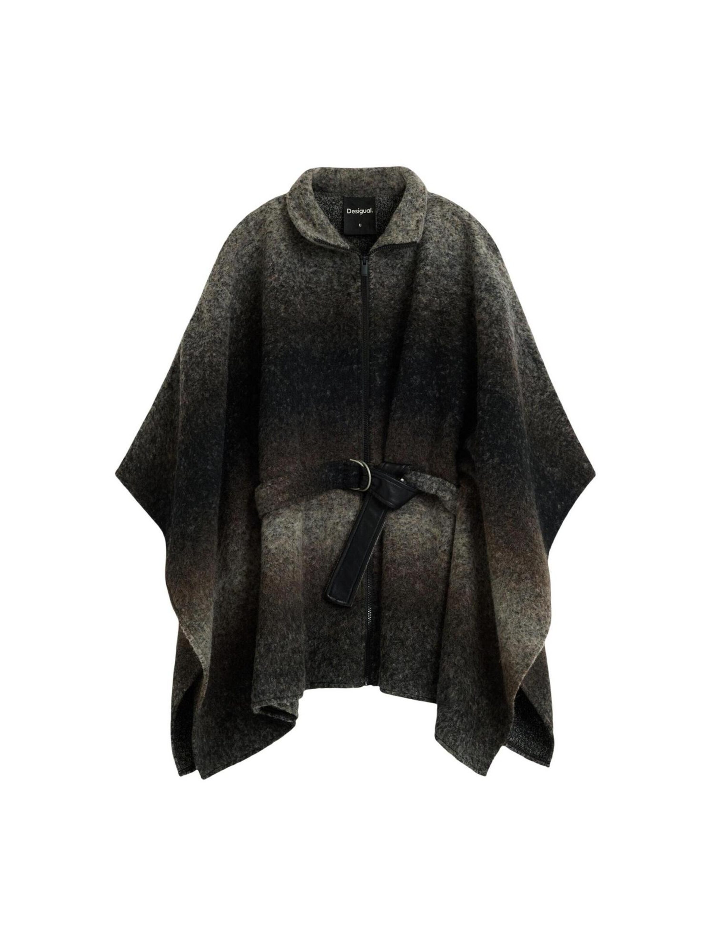 Cappotto invernale 'PONCHO_ALDAMA BELT 26WAIA30' di Desigual in grigio: frontale