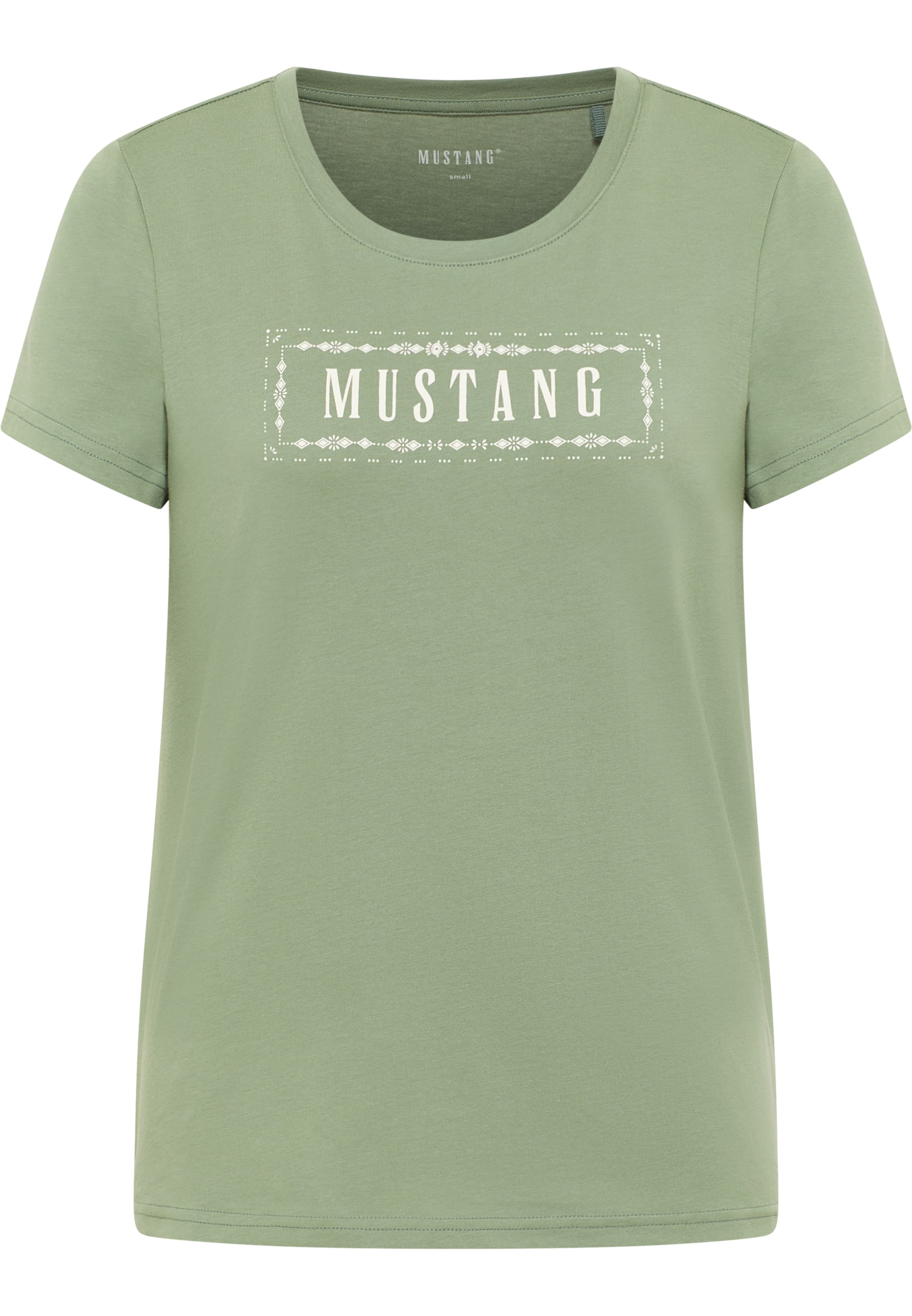 MUSTANG T-Shirt 'Alma' in Grün: Vorderseite