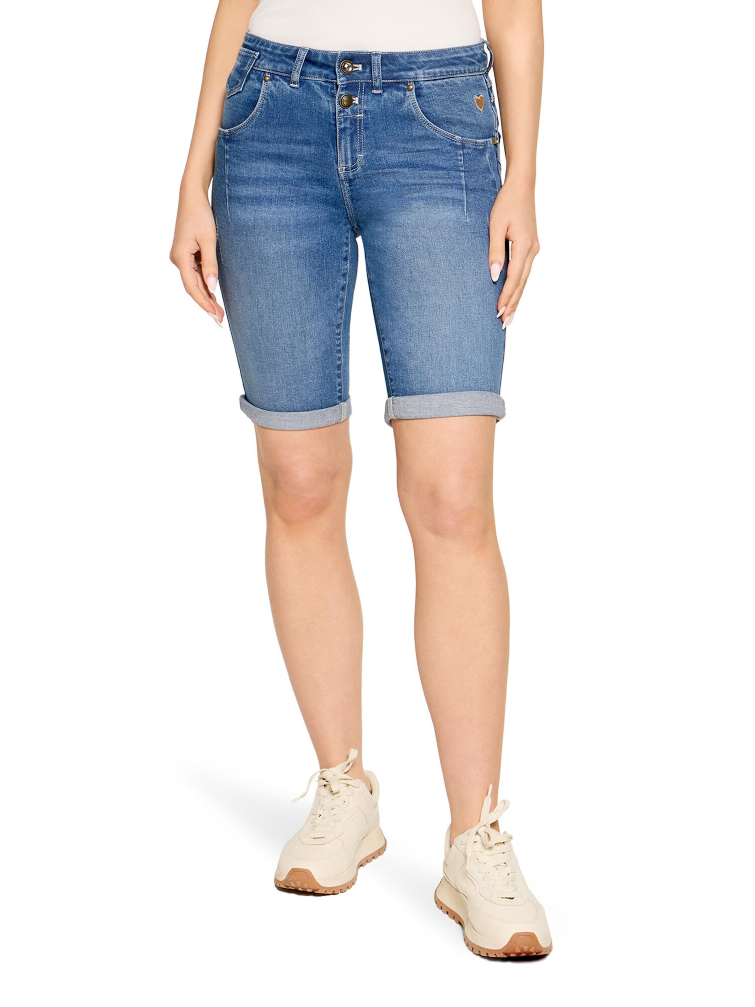 Skinny Pantaloni di Cartoon in blu: frontale