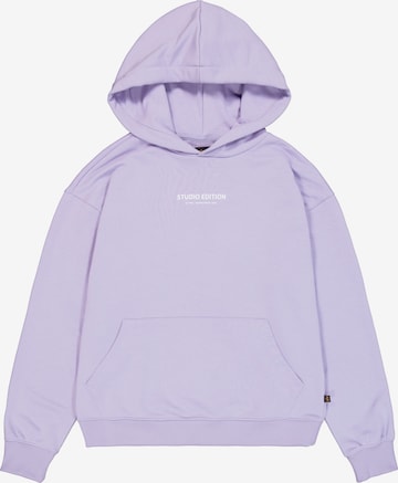 ALPHA INDUSTRIESSweater majica - ljubičasta boja: prednji dio