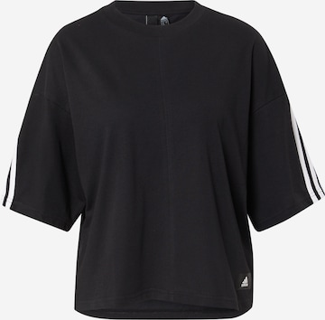 ADIDAS SPORTSWEAR - Camisa funcionais em preto: frente